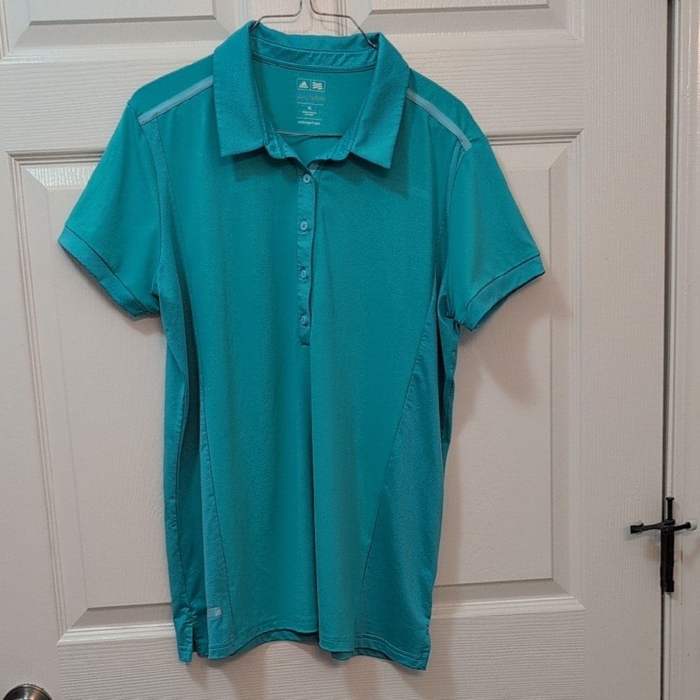 Adidas Teal Green Women's Polo Golf Shirt